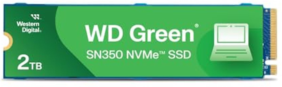 2TB NVMe SSD - Gen3 PCIe, M.2 2280, Tot 3200 MB/s