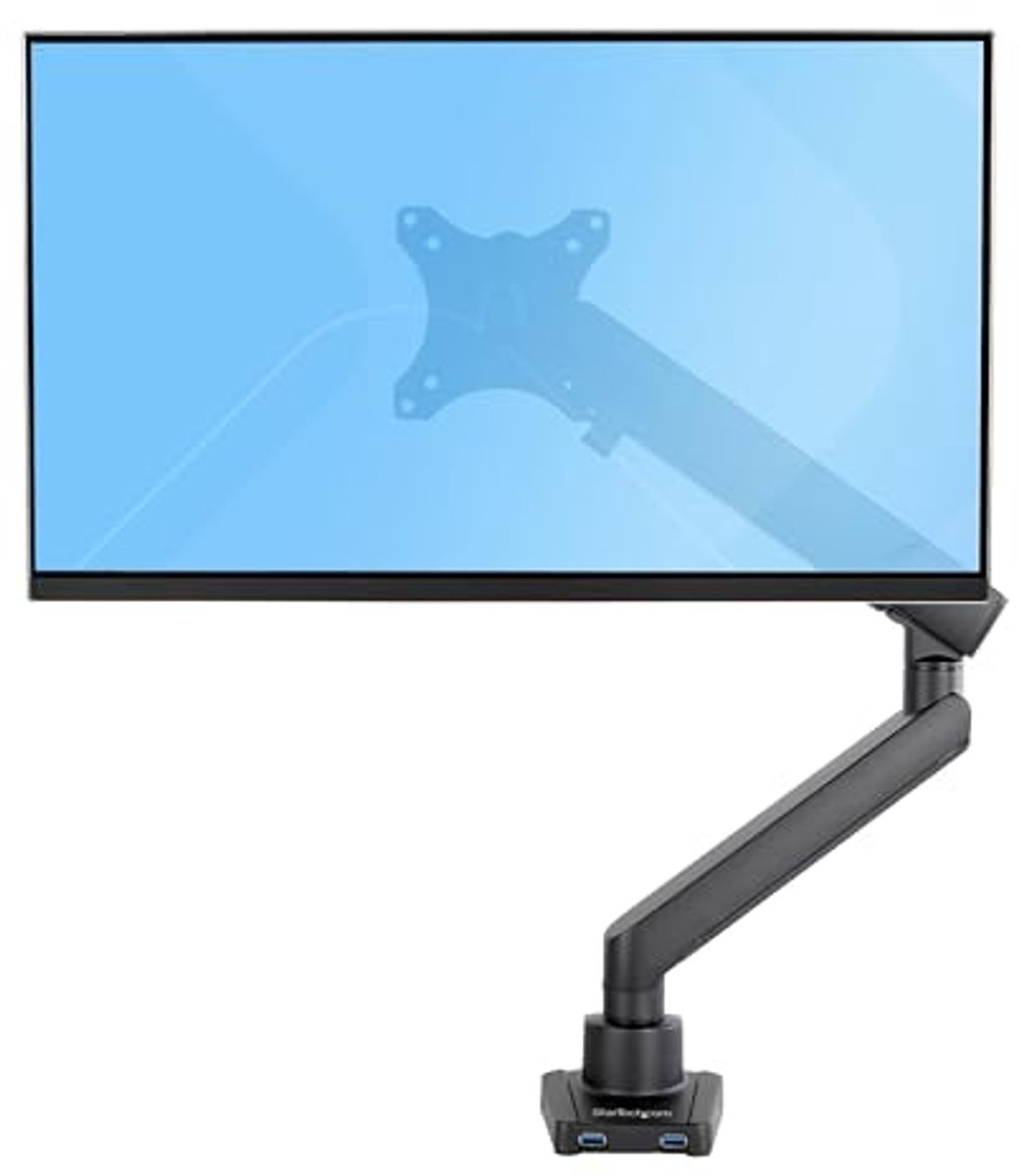 Verstelbare Monitorarm met 2x USB 3.0 Poorten - Ergonomische VESA Bevestiging voor 17" tot 34" Schermen tot 8kg