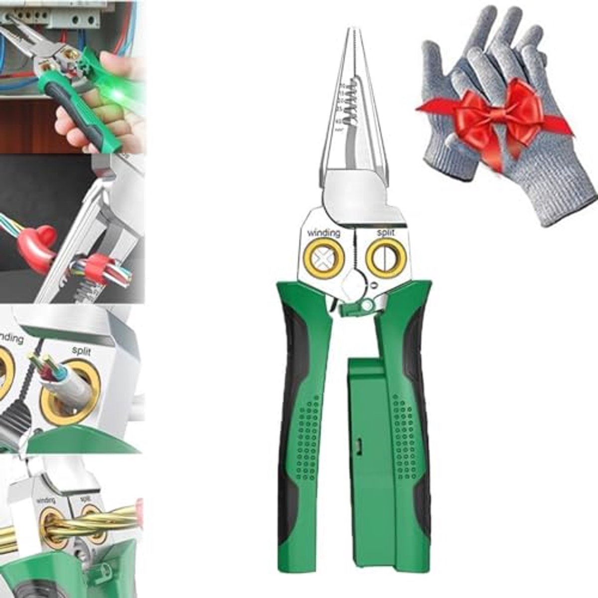 Multifunctionele Draadstripper met Elektriciteitsmeetfunctie - 8-in-1 Kabelschaar