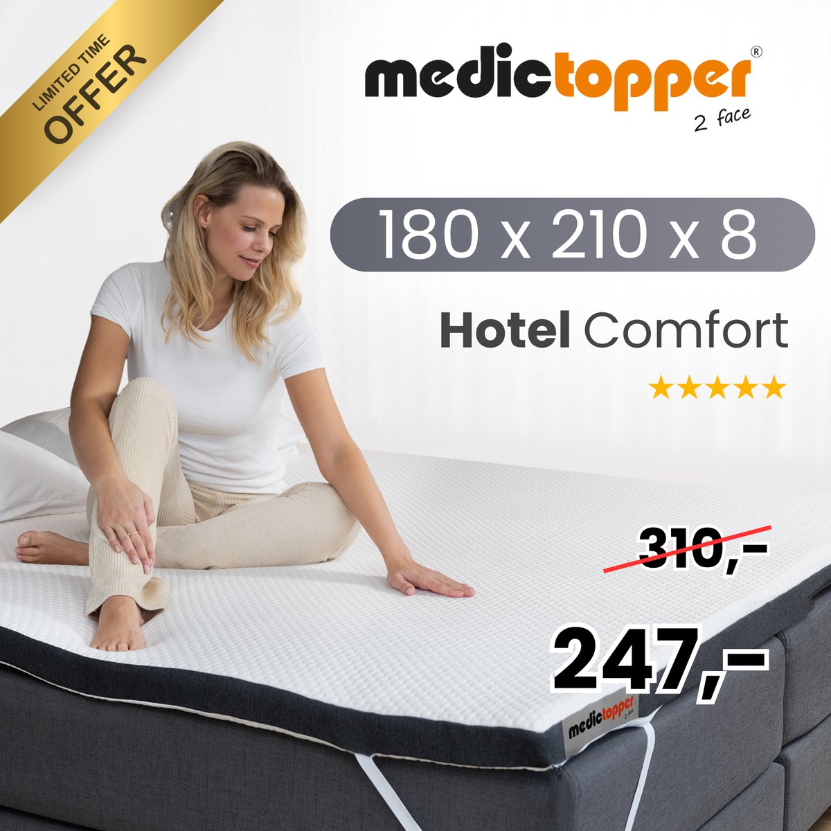 Topmatras 160x200 kopen? Bekijk het aanbod bij | Beter Bed