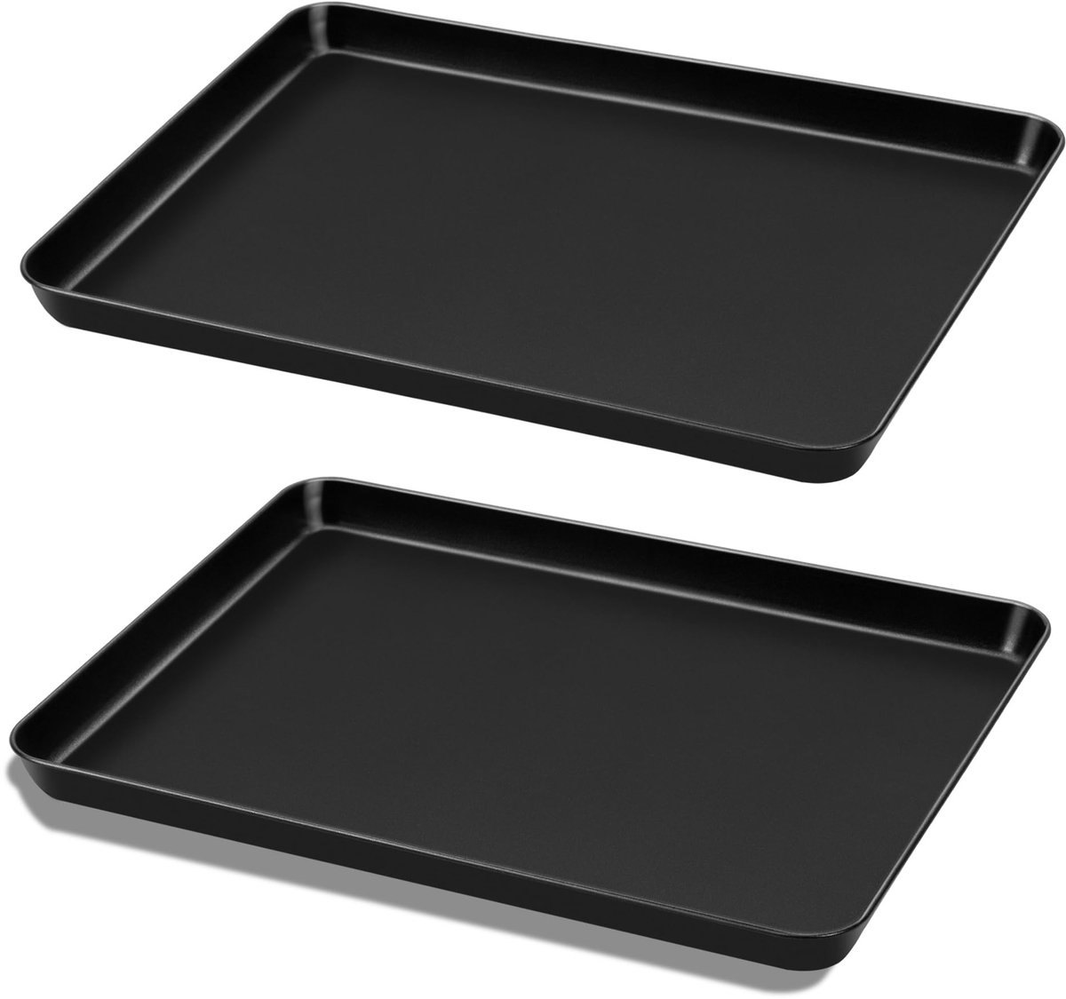 Azomor® Set van Twee Rechthoekige Bakplaten van Koolstofstaal voor Veelzijdig Gebruik
