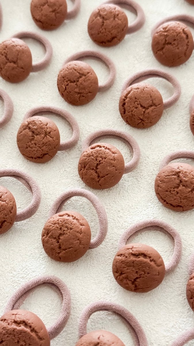 Pepernoot Haarelastiek - Kruidnoot Haarelastiekjes - Haaraccessoires voor Meisjes & Kinderen - Sinterklaas - Pakjesavond - Schoencadeautje