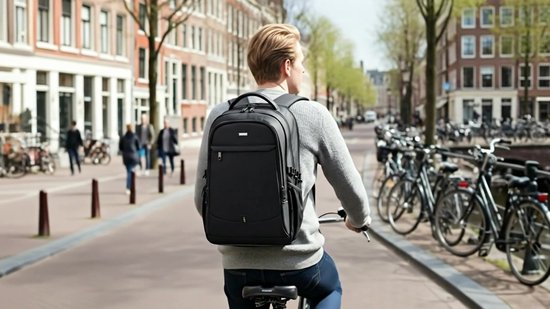 NOHRD Laptop Rugzak Dames & Heren - 17 inch - 30L - Rugtas met Laptopvak - Schooltas Meisje & Jongens - Spatwaterdicht - Boekentas