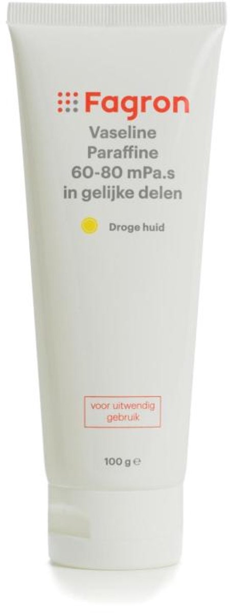 Fagron Vaseline Paraffine 60-80 in Gelijke Delen (500 gr)