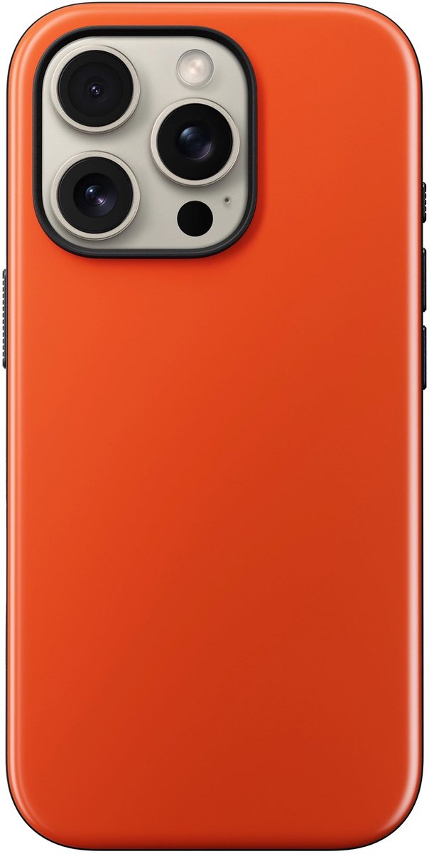 Nomad Hoesje Geschikt voor iPhone 16 Pro Hoesje - Nomad Sport Case smartphone - Oranje