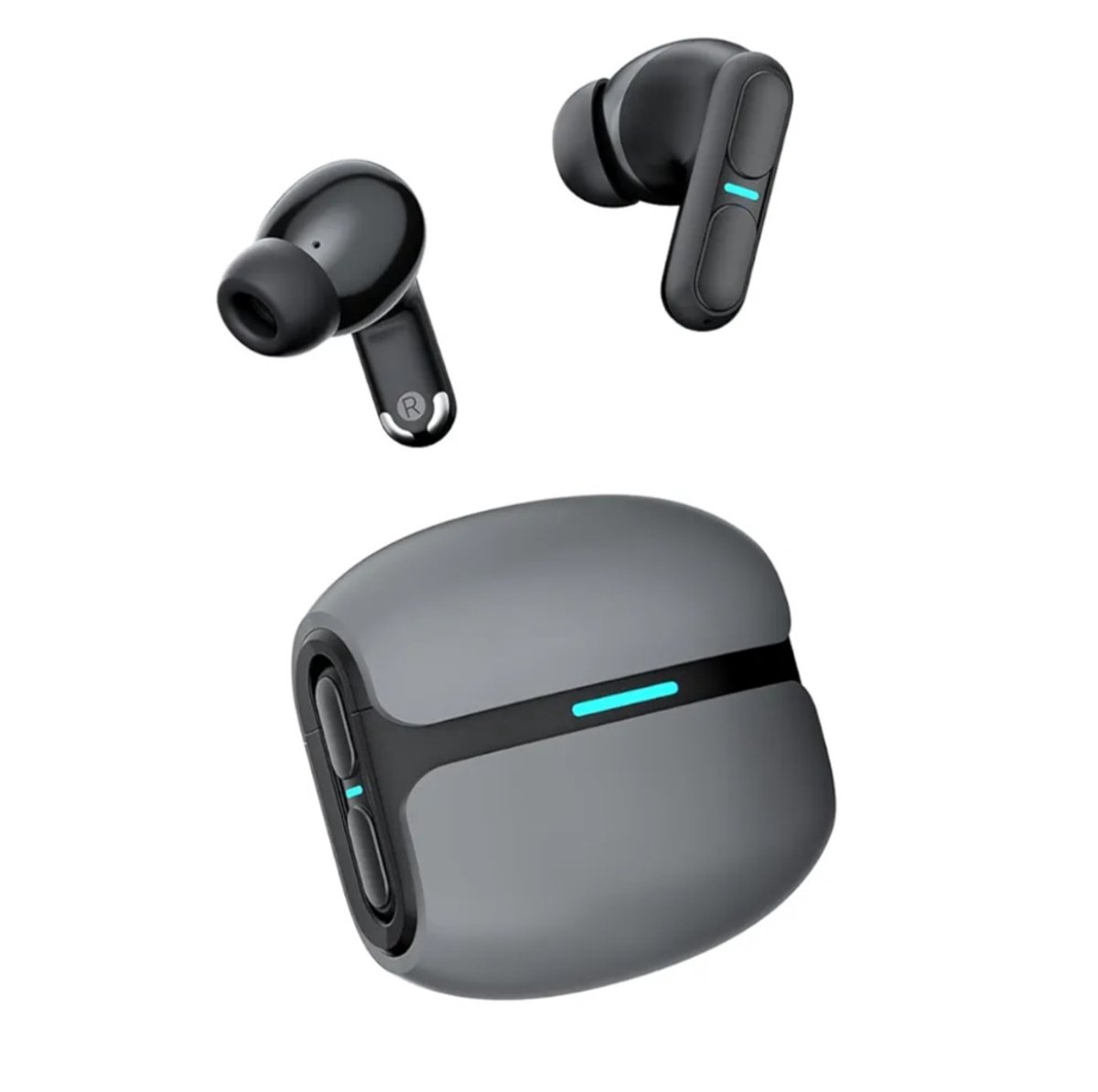 Oordopjes-Draadloze Bluetooth 5.3 - Deep Bass- ENC Noise Cancelling RGB verlichting