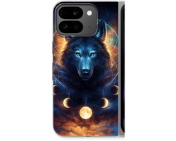 Case Company® - Hoesje geschikt voor Google Pixel 9 Pro Fold hoesje - Wolf Dreamcatcher - Soft Cover Telefoonhoesje - Bescherming aan alle Kanten en Schermrand