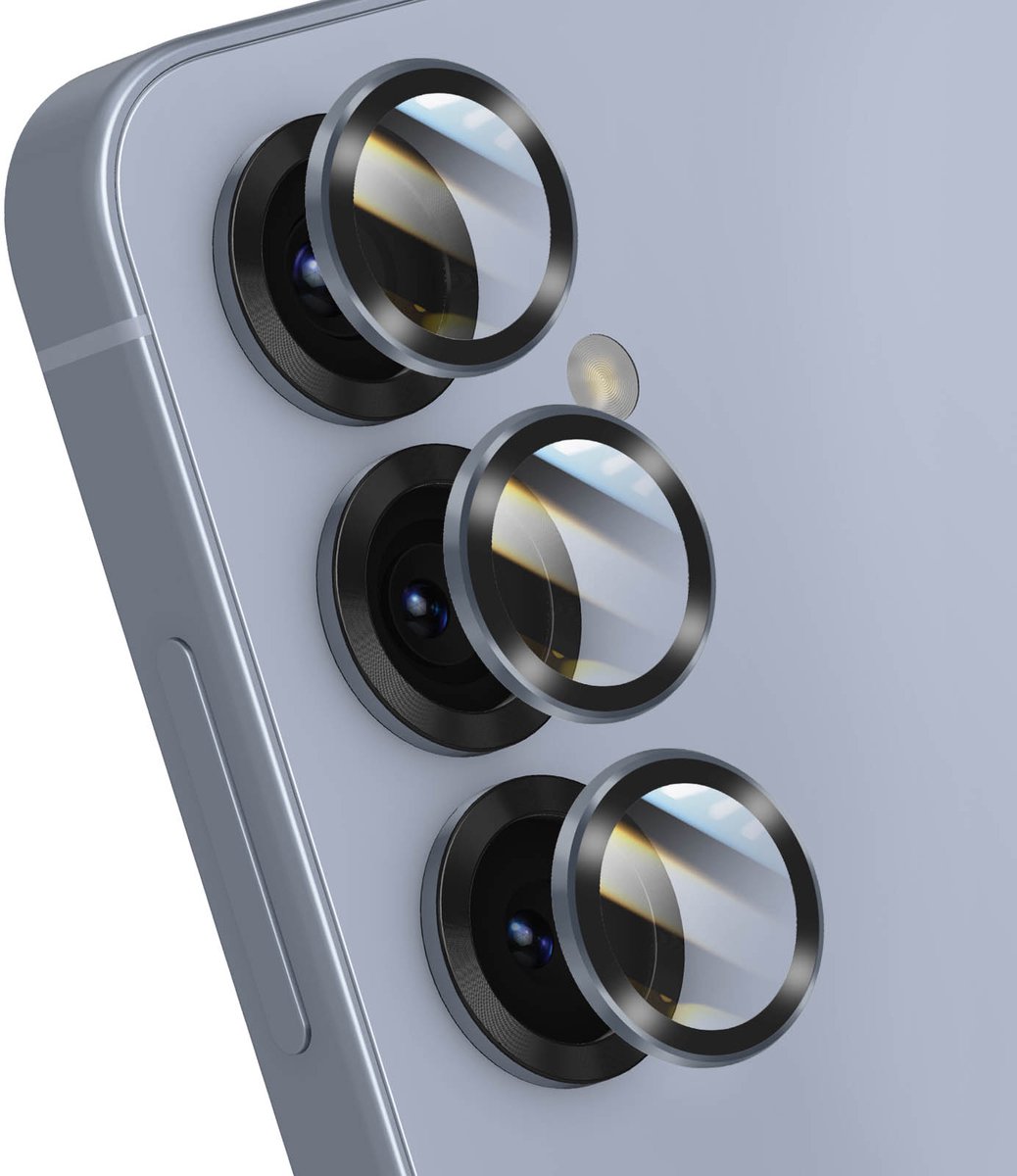 Forcell, Camerabescherming Geschikt voor Samsung Galaxy S24 / S25 Premium Serie, Bleekblauw