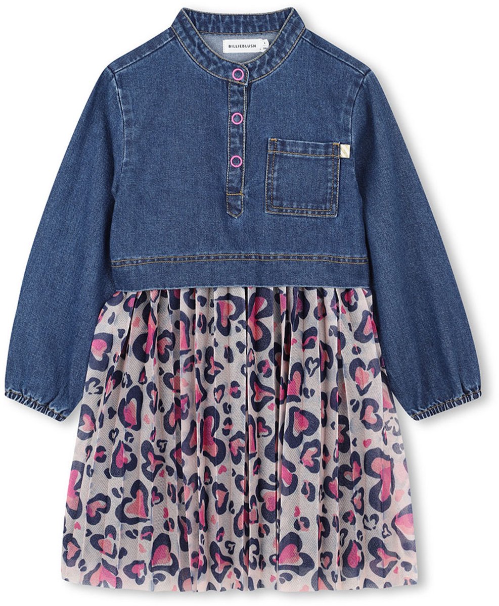 Billieblush U21299 Jurk Blauw 4 Years Meisjes