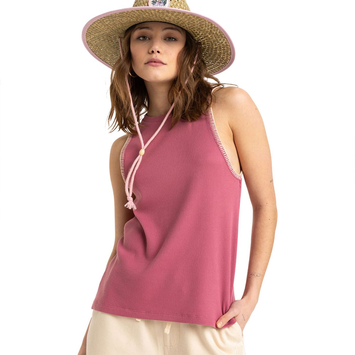 Roxy Better Days Mouwloos T-shirt M Vrouw Heather Rose
