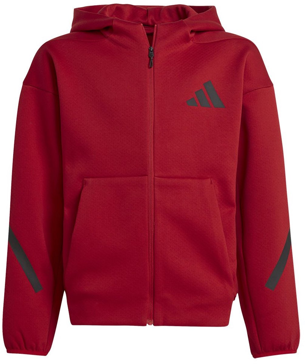 Adidas Z.n.e Sweatshirt Met Rits 9-10 Years Jongen Zwart