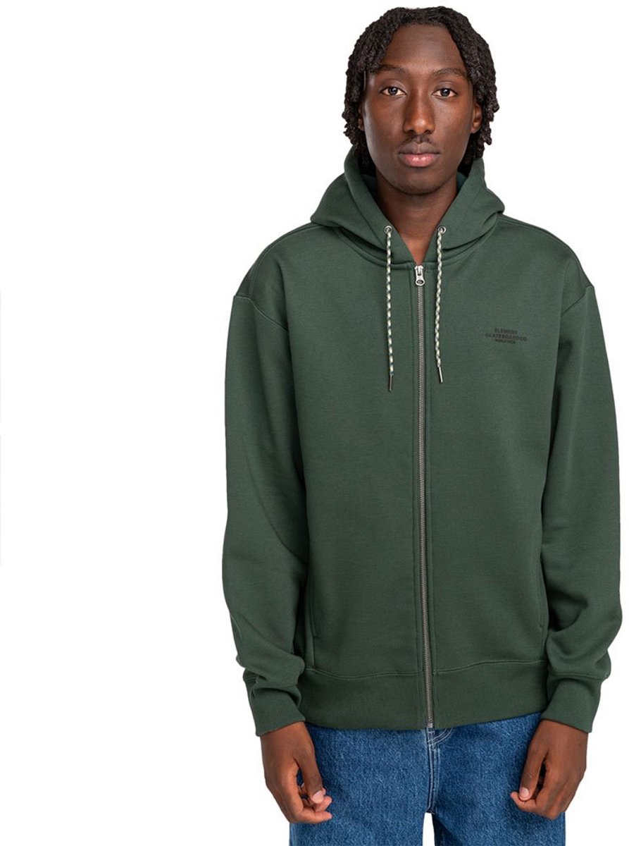 Element Rain Cornell Sweatshirt Met Rits S Man Deep Forest