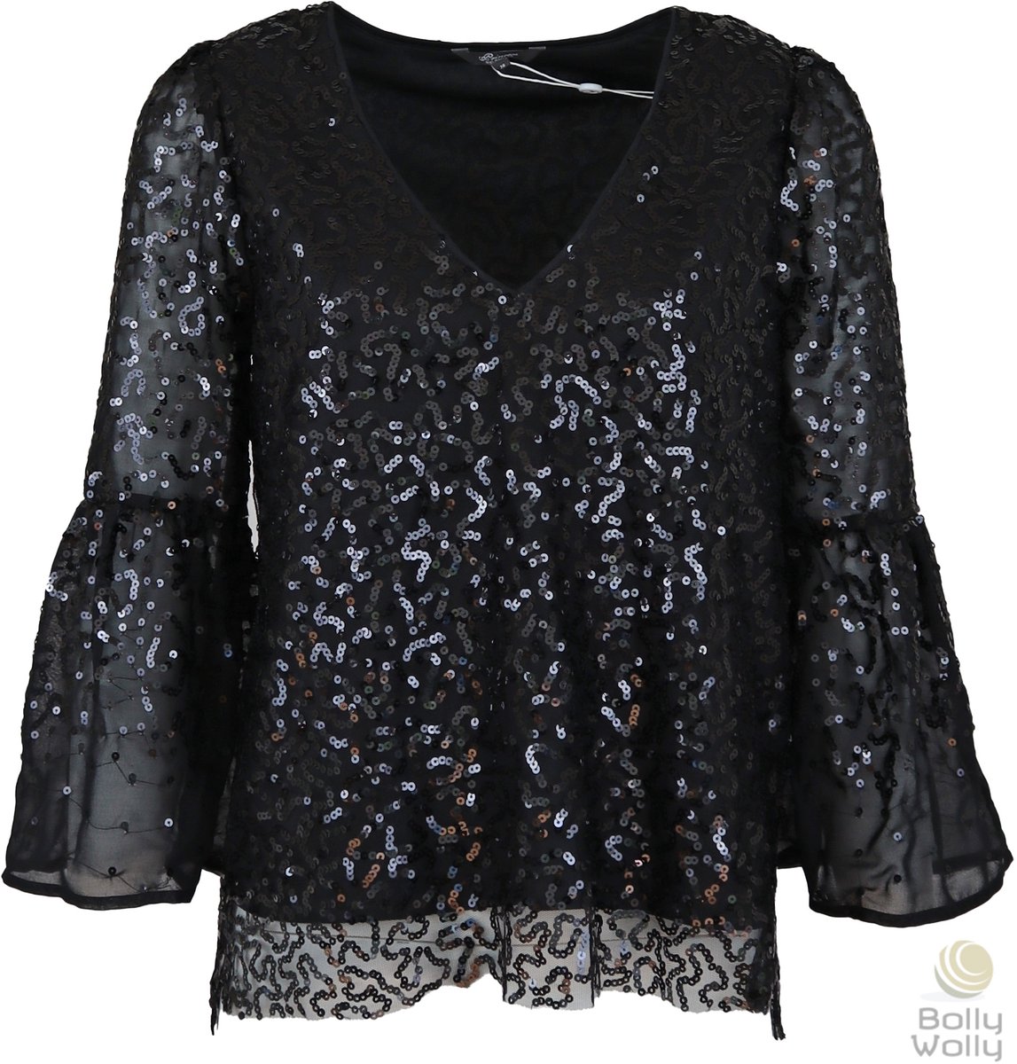 Princess goes Hollywood - zwarte tuniek pailletten - maat 36