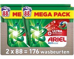 Ariel 4in1 Wasmiddel Pods Ultra Vlekverwijderaar - 2 x 88 stuks - Voordeelverpakking
