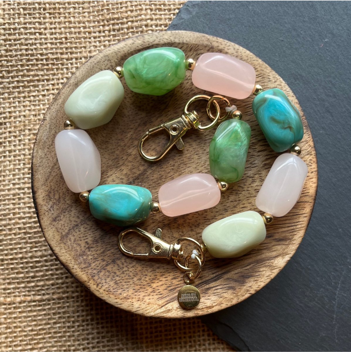 Kralenketting.nl - telefoonketting - koord - kralen - multicolor