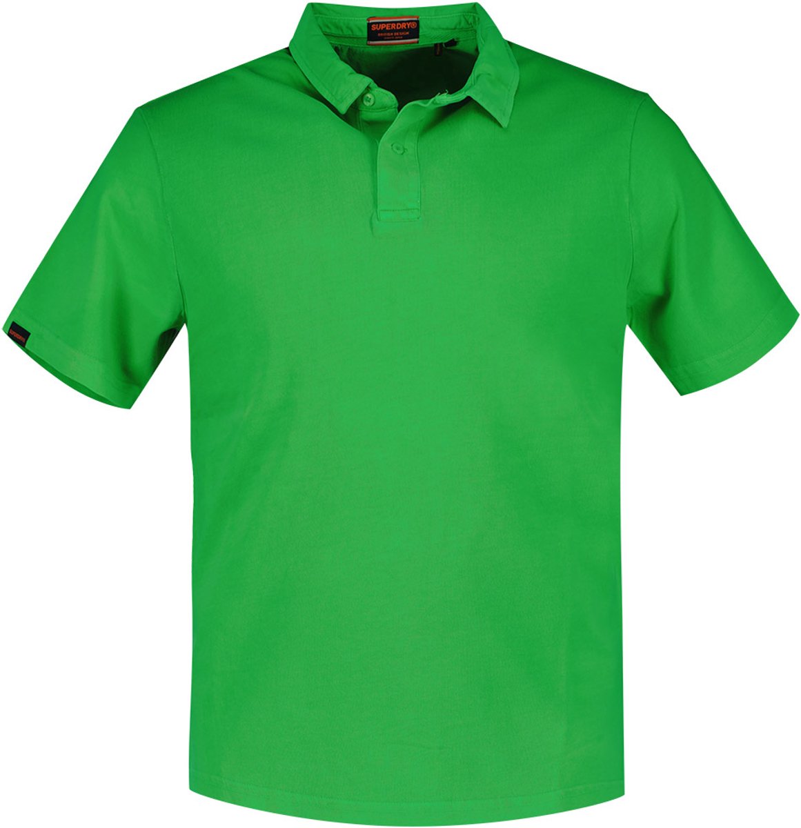 Superdry Essential Jersey Polo Heren Polo’s Dry Fluro Lime