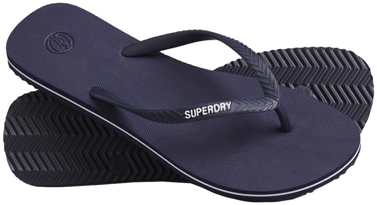 Superdry Vintage Classic Slippers Vrouw Marineblauw
