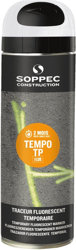 SOPPEC Tempo TP Tijdelijke Markeerspray Wit