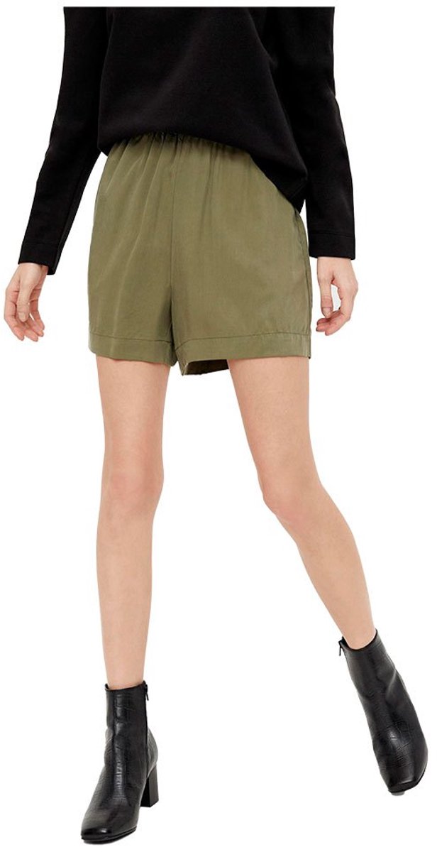Object Tilda Shorts Met Hoge Taille Groen 36 Vrouw