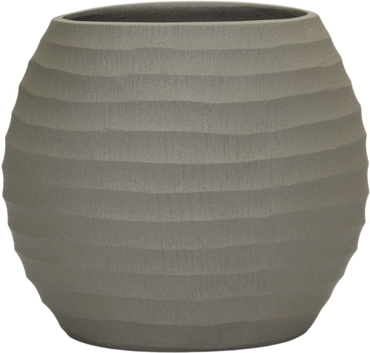 by Mooss - Paudar - Vaas - Planter - Bloempot - Olive - 20 x 17 cm - Vensterbank vaas - Metaal - Olijf