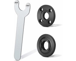 Grinder Flange Wrench - Angle Key Metal Locking - Voor Demontage Slijpschijf en Drukplaat - 1 Stuks - Voor Milwaukee Makita Bosch - Metallic Grijs