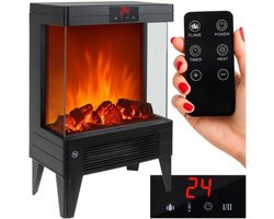 MOZY® - Elektrische Openhaard - met Verwarming - 15 tot 38 °C - 2000W - Afstandsbediening - 2 Standen - Energiezuinig verwarmen zonder gas - Luchtverwarmer - Open Haard - Overhittingsbeveiliging - Sfeerhaard - Luchtverwarming - Elektrische Kachel