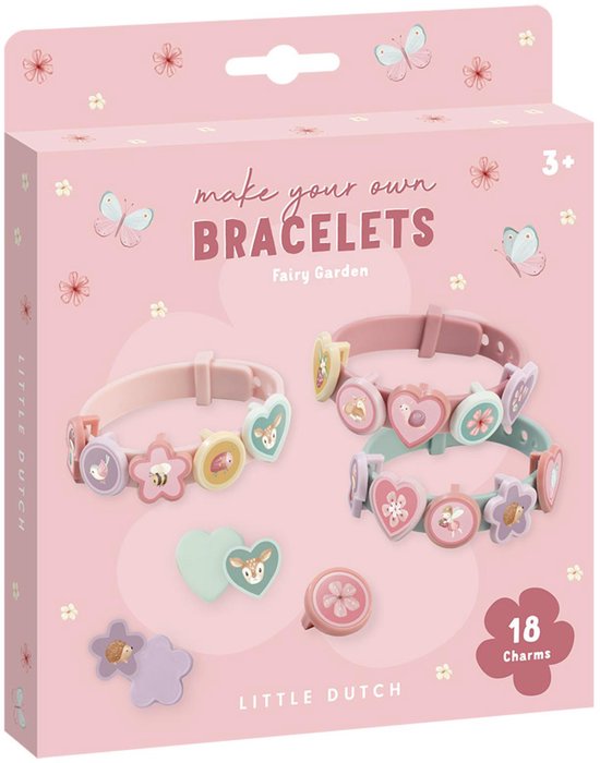 Little Dutch zelf schuif armbandjes maken Fairy Garden- knutselset cadeautip