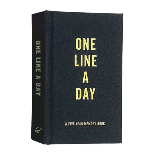 Canvas One Line a Day-Vijfjarig Dagboek - Schrijf Elke Dag Een Regel en Vergelijk Jaren - Meerjaren Dagboek voor Persoonlijke Reflectie en Mindfulness
