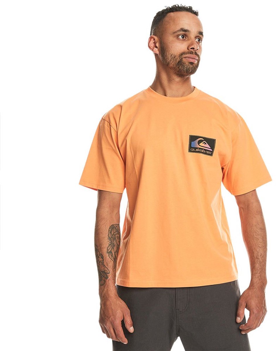 Quiksilver Back Flash T-shirt Met Korte Mouwen L Man Tangerine