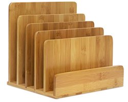 Doodadeals® - Brievenhouder – Posthouder – Brievenstandaard – 23 x 24,5 x 20,5 cm – 5 vakken – Hout