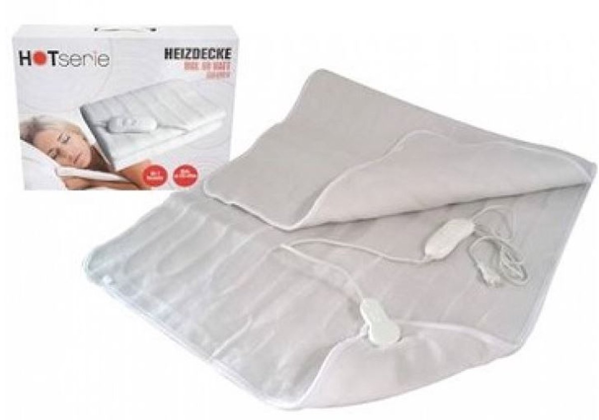 Hotserie Elektrische Onderdeken 80x150 cm Wit/Grijs - afbeelding 3