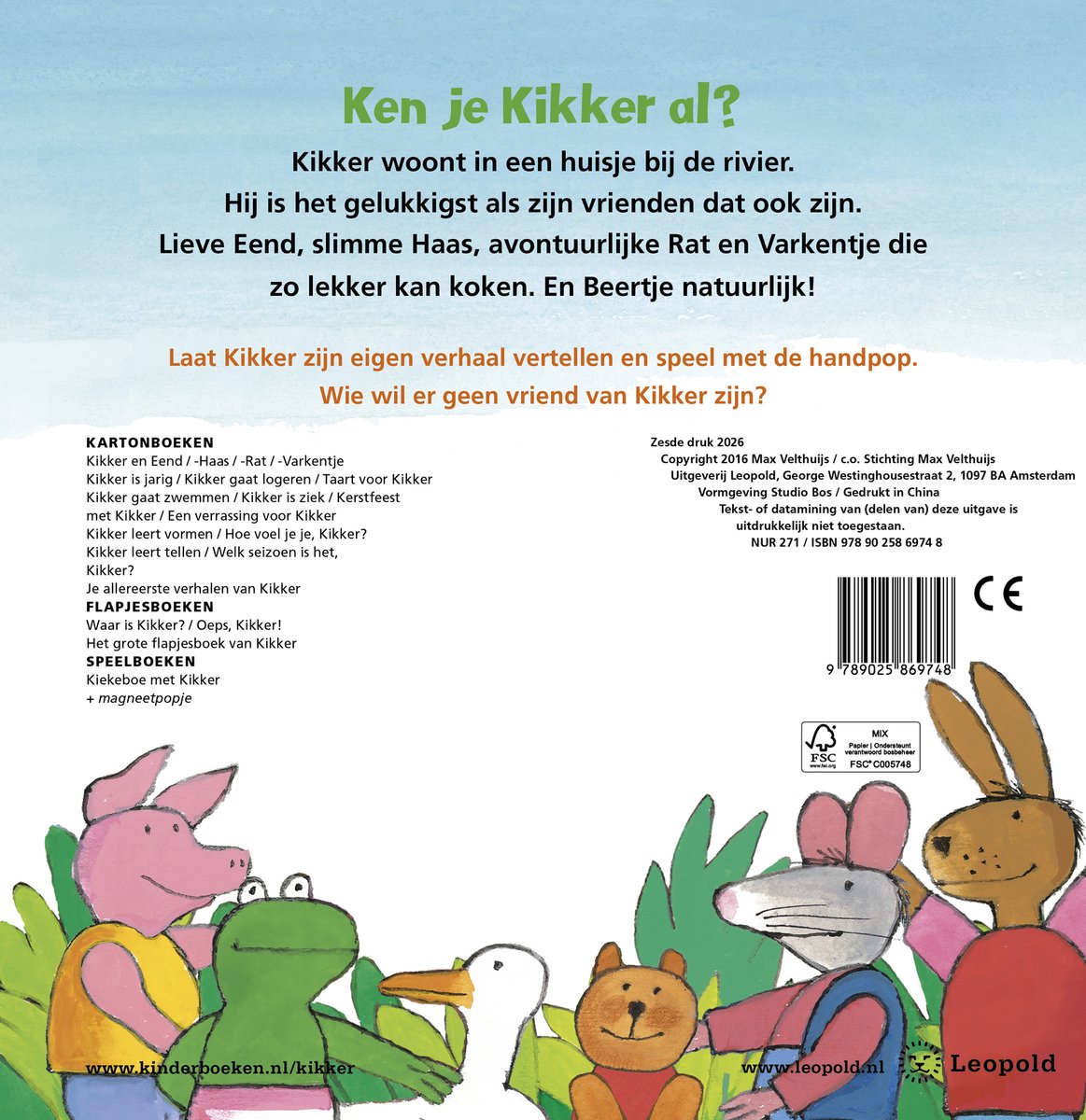 Ik ben Kikker! - back cover