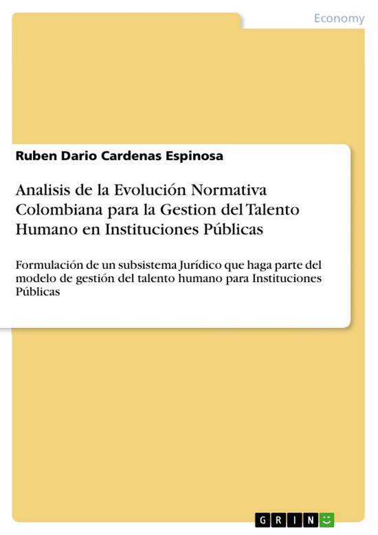 Analisis de la Evolución Normativa Colombiana para la Gesti ... - cover