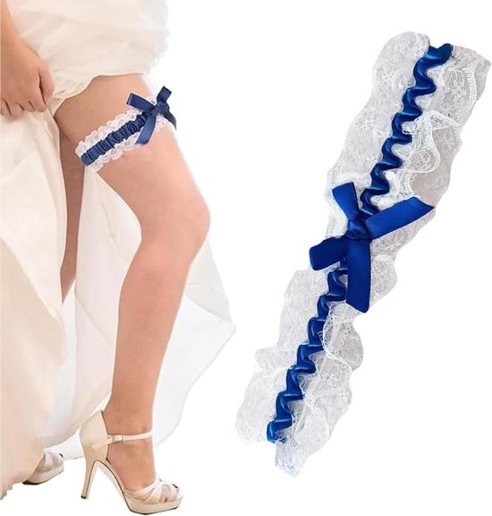 Allecto plus - Jarretière de mariage - bleu - accessoire de mariage