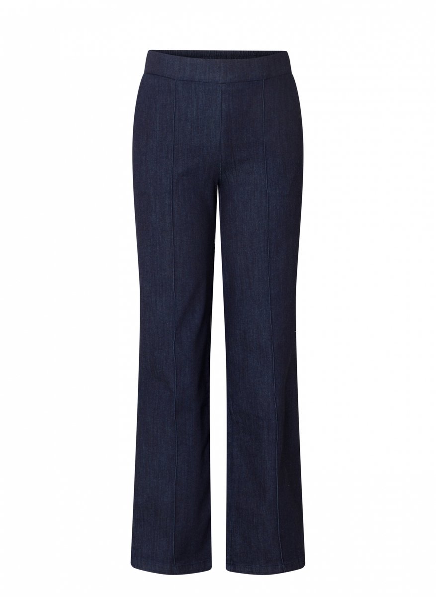 YEST CURVE Jille Essential Pants - Denim Dark Rinse - maat 3(52)
