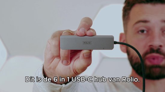 Hub USB C Rolio - HDMI 4K - USB 3.0 - USB-C