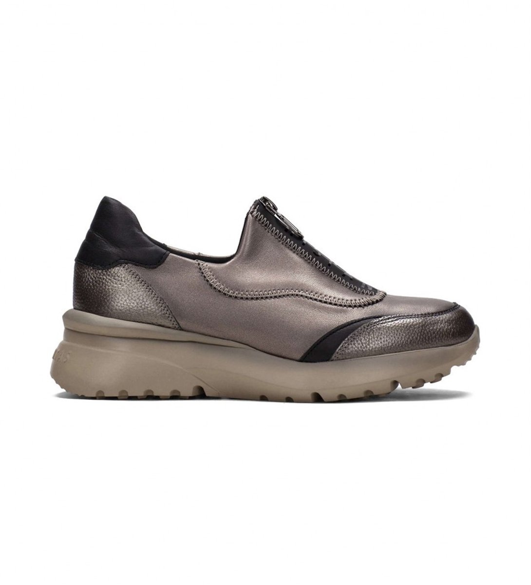 Hispanitas Polynesische leren pantoffels Lood