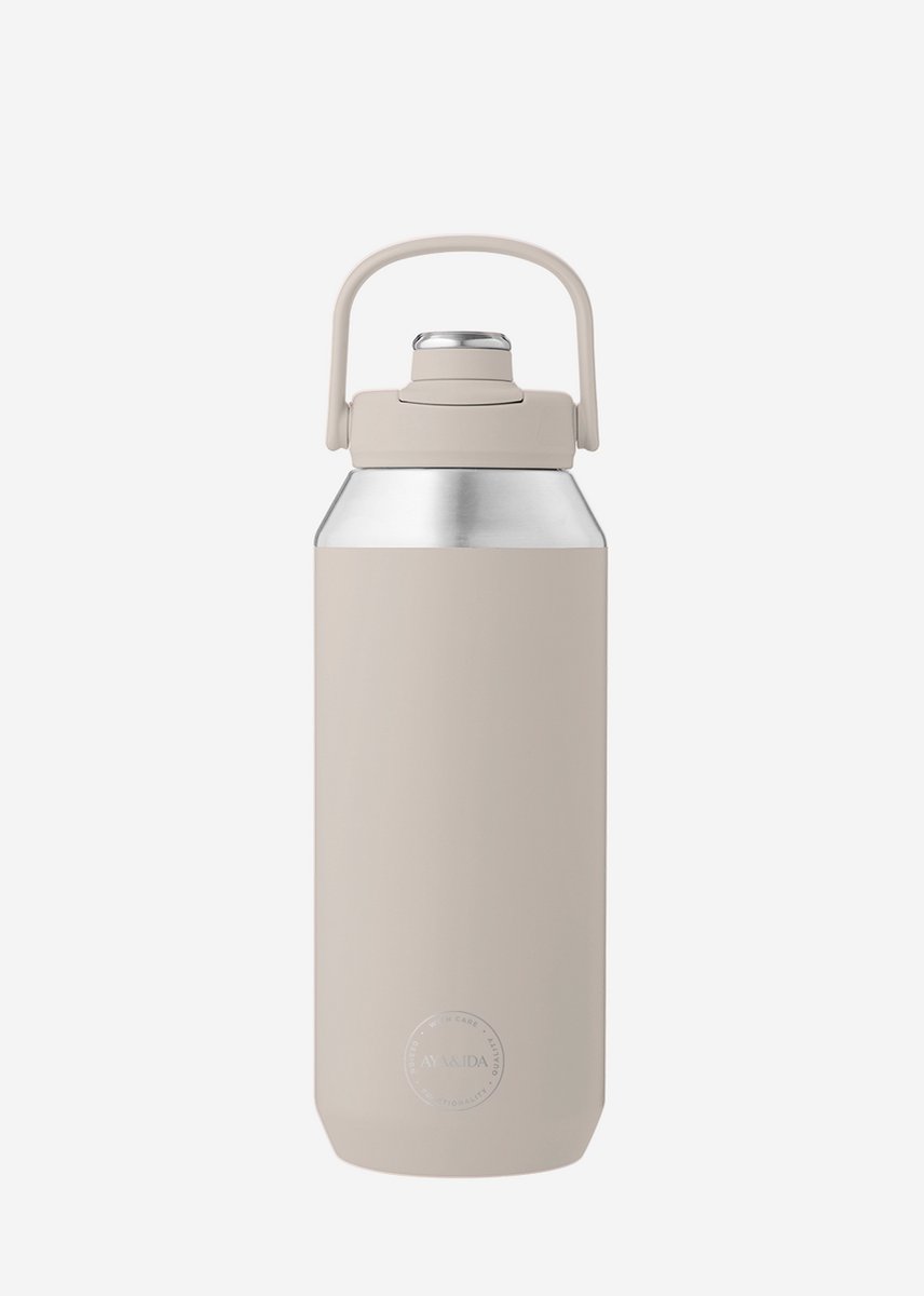 AYA&IDA - Sports Bottle - Drinkfles - Thermosfles - waterfles - RVS - 950 ml - Cream Beige