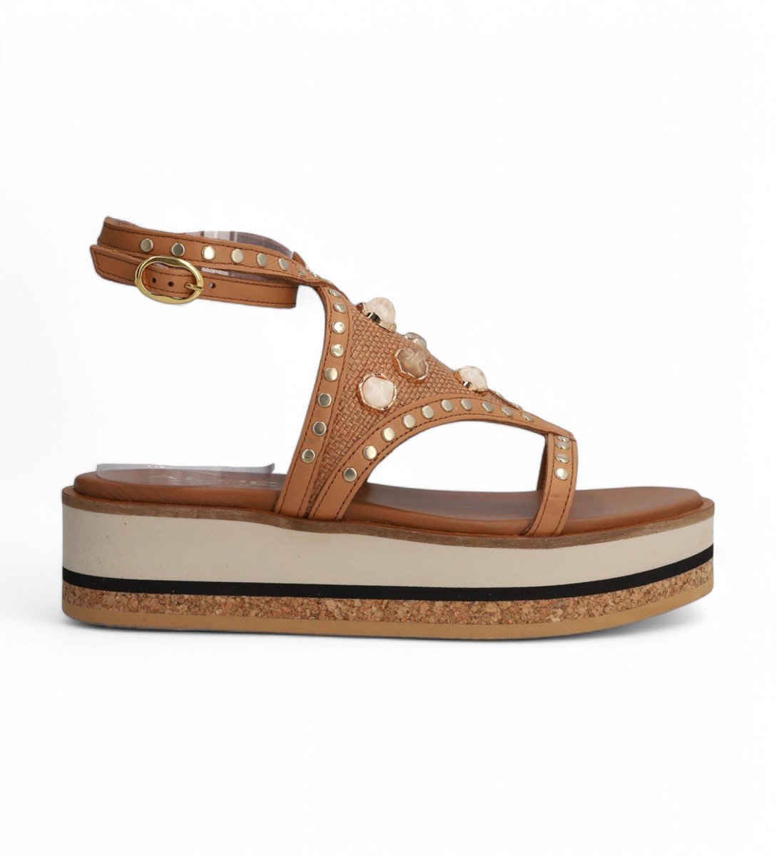 Alpe Bruine Kenia Leren Sandalen