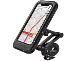 Allecto Plus - Waterdichte Motorfiets Telefoonhouder met TPU-Aanraakscherm en 360° Rotatie. Geschikt voor Fietsstuur, Navigatie en Mobiele Telefoon.