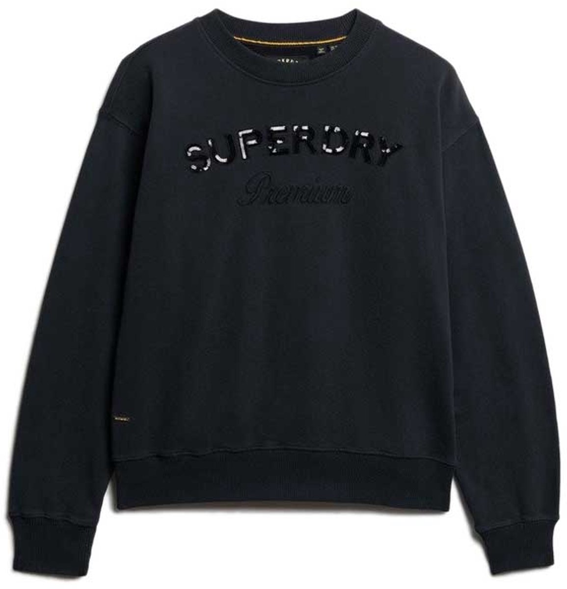 Superdry Premium Design Loose Fit Sweatshirt M Vrouw Zwart