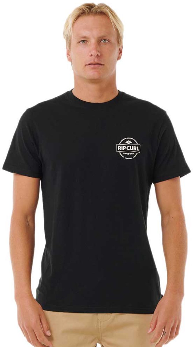 Rip Curl Staple T-shirt Met Korte Mouwen S Man Zwart