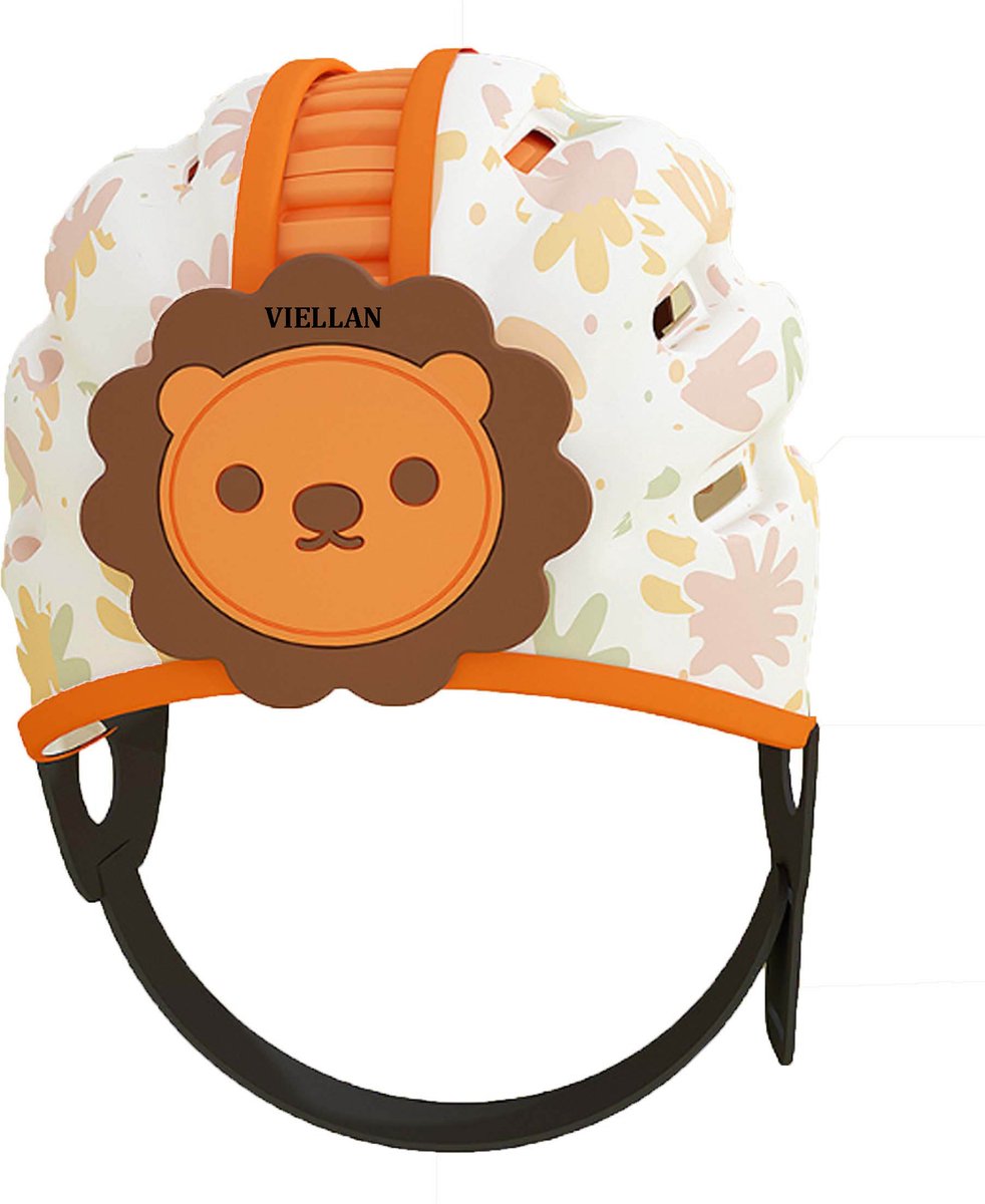VIELLAN Babyhelm - 0-3 Jaar - Schokabsorbierend -Hoofdbescherming - Verstelbare Grootte - Comfortabel