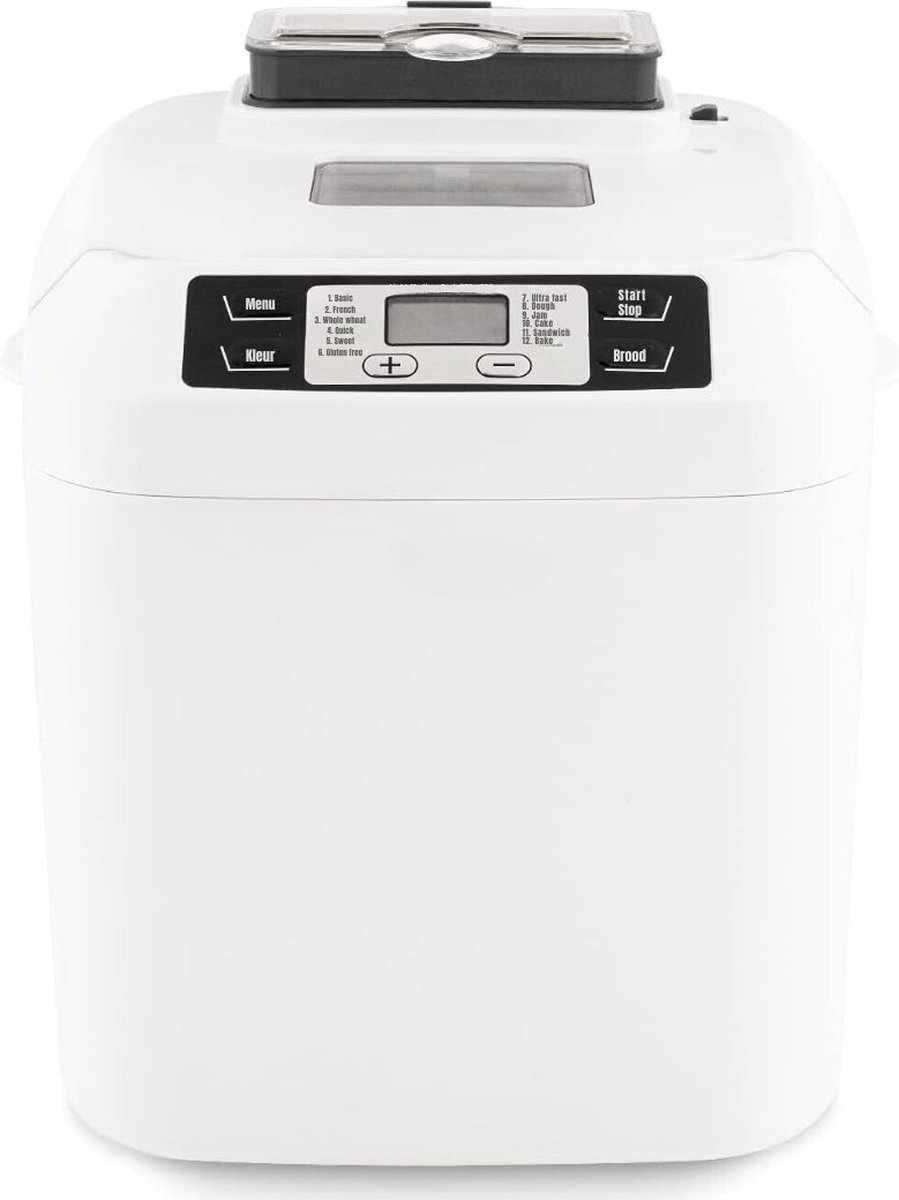 Thuys – Broodbakmachine – Broodbakmachines – 12 Programma – 32 x 33 x 28cm – Wit