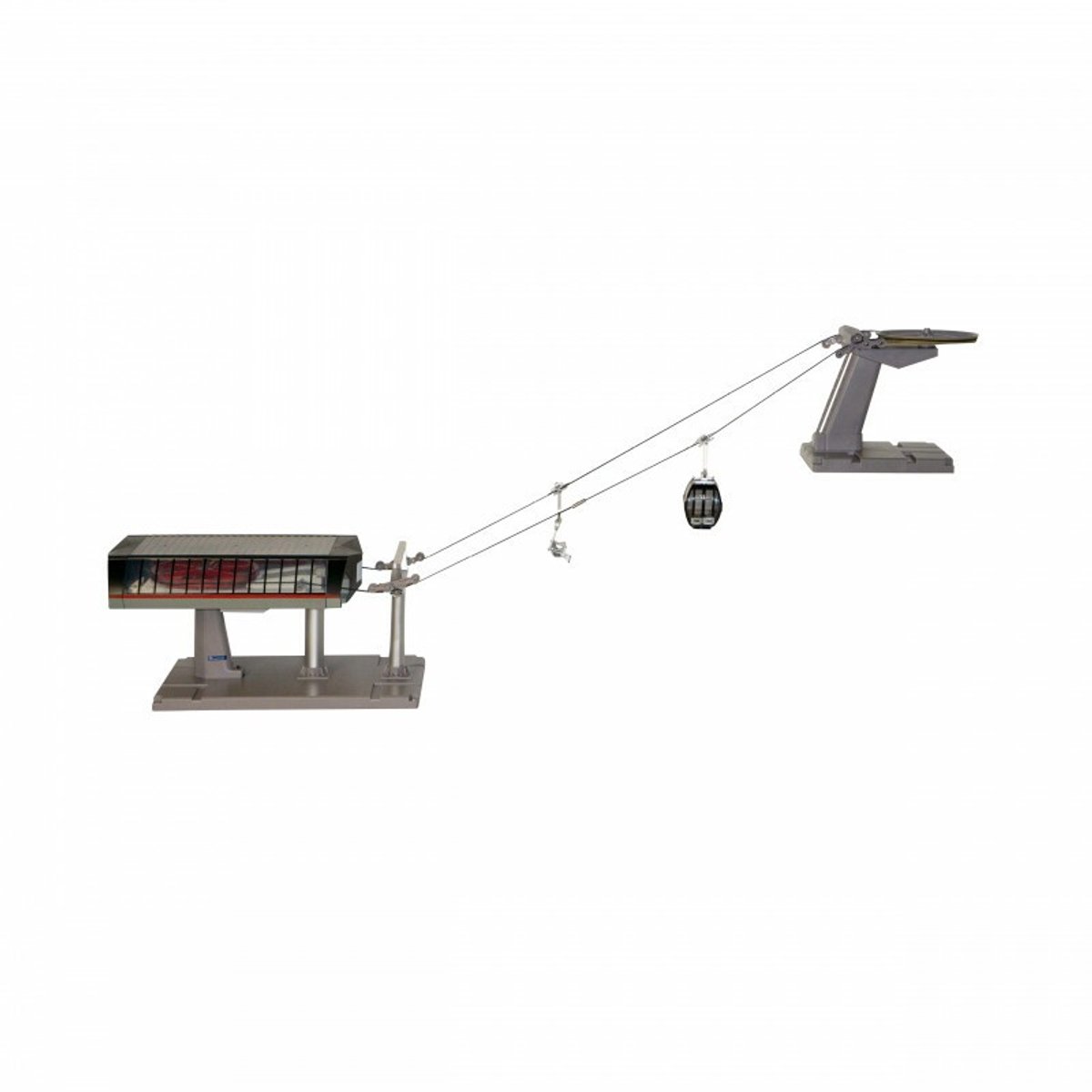 Jaegerndorfer - 84294 Kabelbaan Omloop Zwart Grijs Miniatuur Model - 1:32 - Kerstdorp