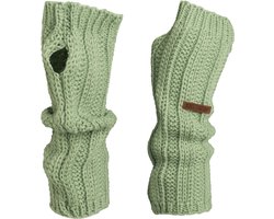 Knit Factory Nica Armwarmers - Sage Green - One Size
