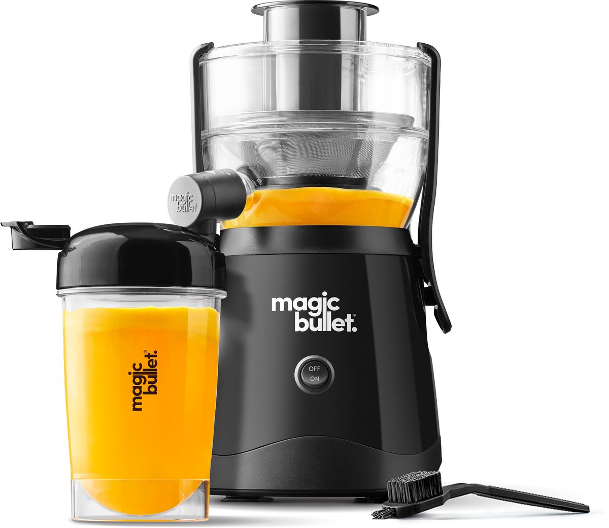 Magic Bullet Mini Juicer - Compact Formaat - Sapcentrifuge - Inclusief handige to go beker - Zwart