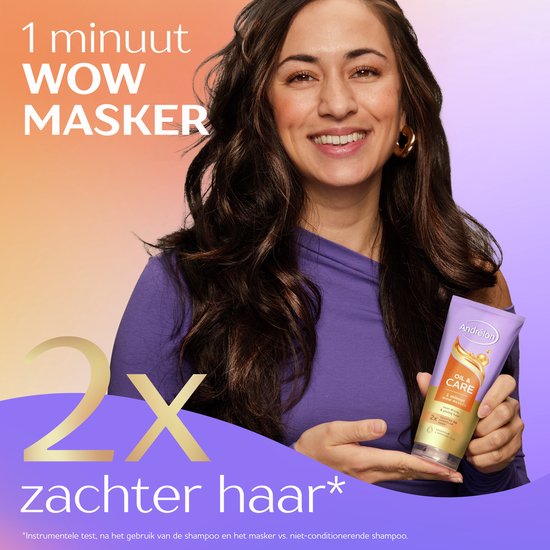 Andrélon - 1 Minuut WOW Haarmasker - Oil & Care - 6 x 180 ml