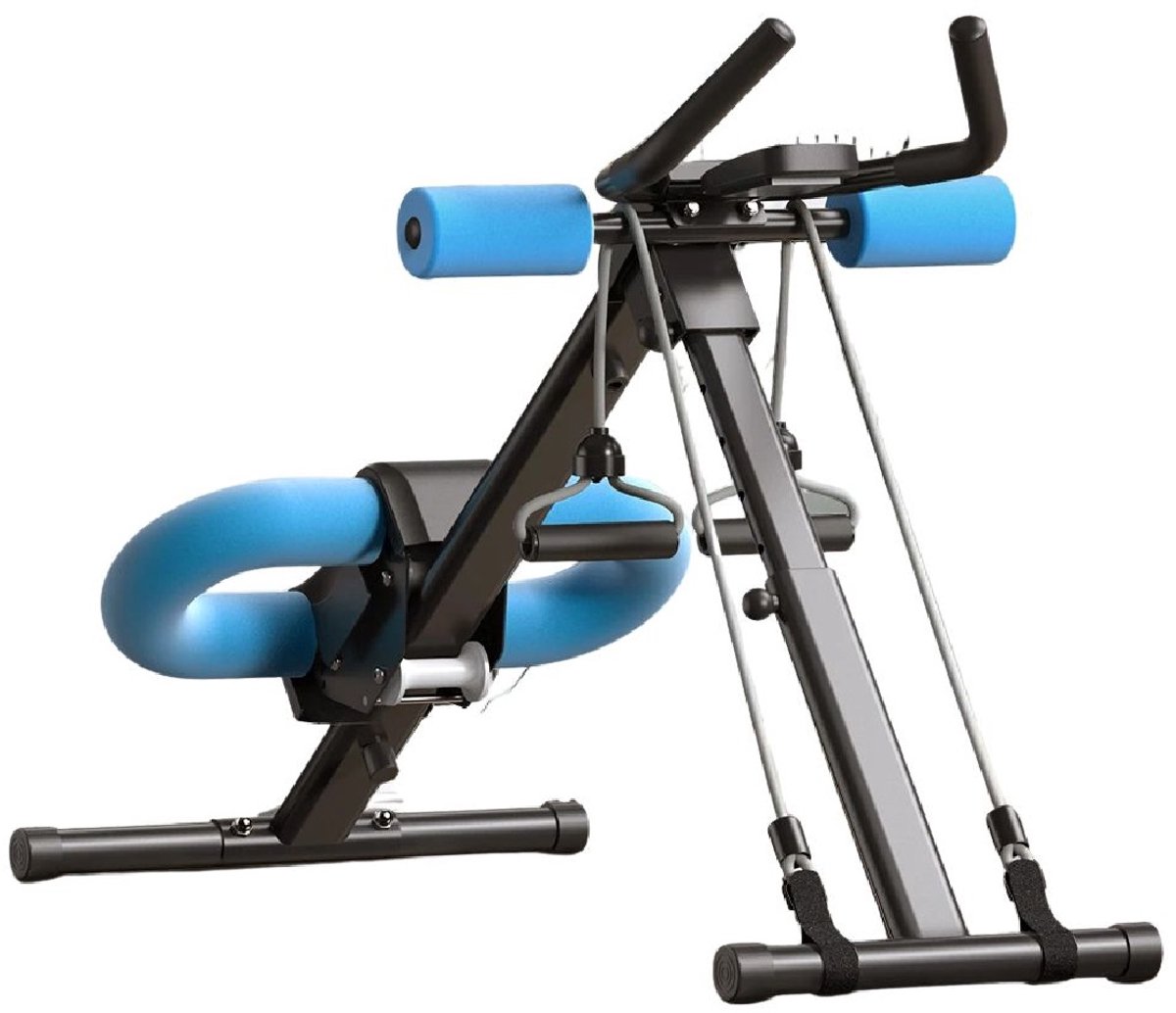 Betaalbare Goederen® Ab Machine Verstelbare Trainer - blauw - Workout - Opvouwbare Kniebescherming - Buikspieroefening Machine Core Ab Oefening Systeem Trainer - Ab Machine Verstelbare Trainer Workout Opvouwbare Kniebescherming Buikspieroefening Mac