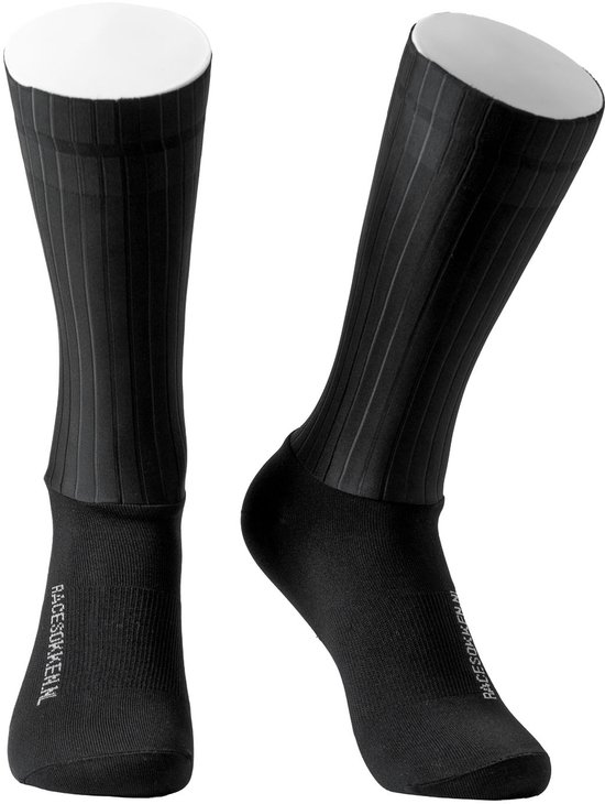 Chaussettes de cyclisme Aero Summer - Double bord antidérapant - Zwart - Taille M (39-45) - Cyclisme & VTT - Chaussettes de cyclisme